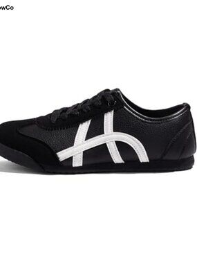 Retro Running Sneakers Women's Cushioned Casual Shoes Synthetic Leather